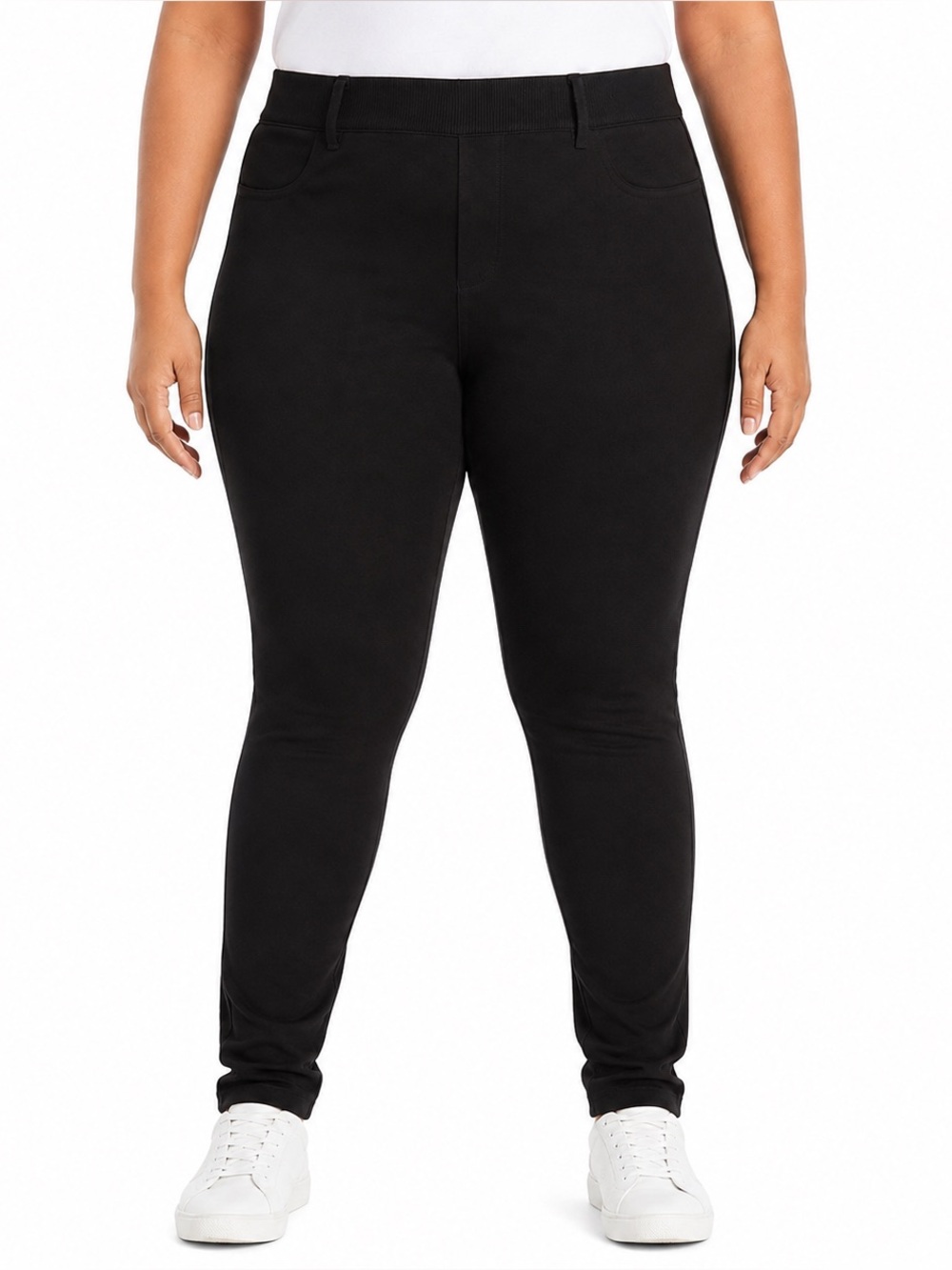 NO BOUNDARIES Black Pull On Skinny Stretch Pants Juniors XXL 2X 19